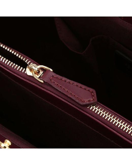 Fendi Purple Logo Details Handbag