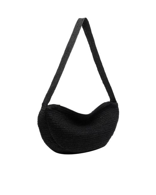 IBELIV Black Clip Zipped Shoulder Bag