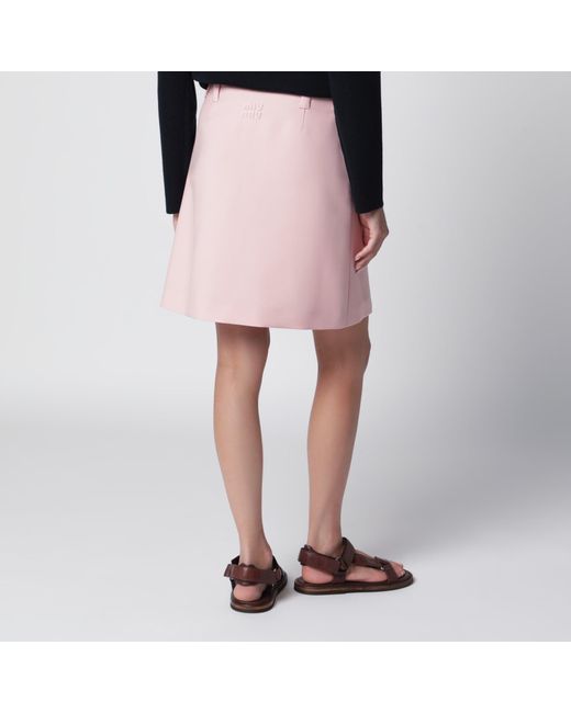 Miu Miu Black Kid Mohair Skirt