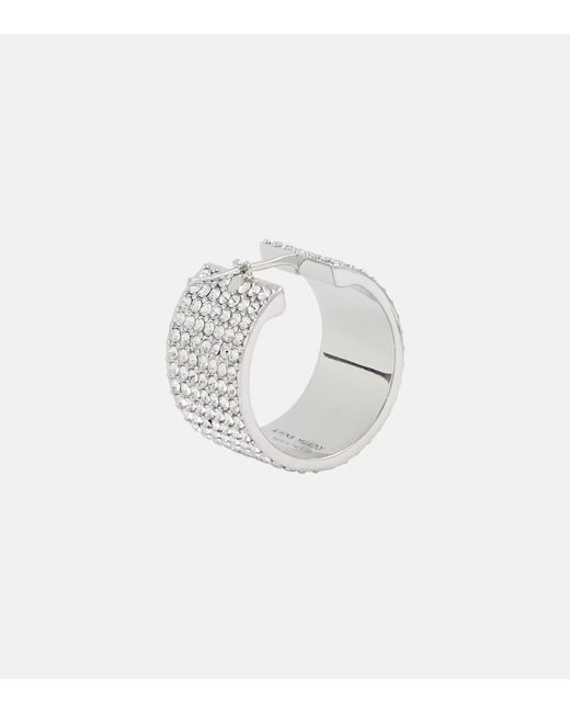 AMINA MUADDI White Rih Small Earrings