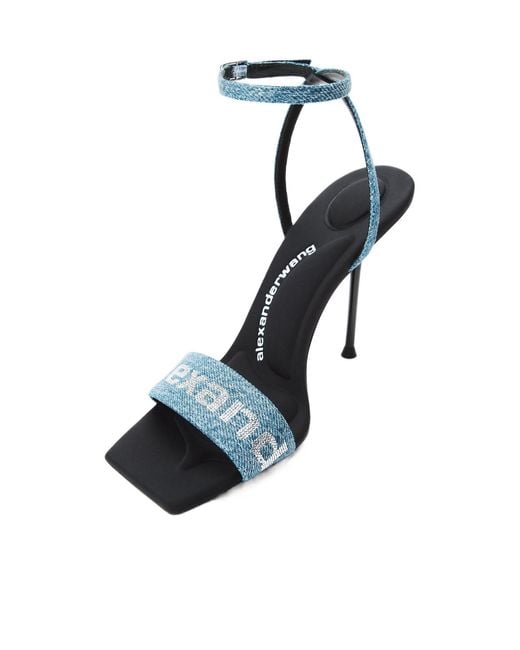 Alexander Wang Blue Julie Billboard Heeled Sandals