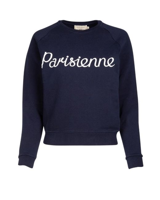 Maison Kitsuné Blue Parisienne Sweatshirt
