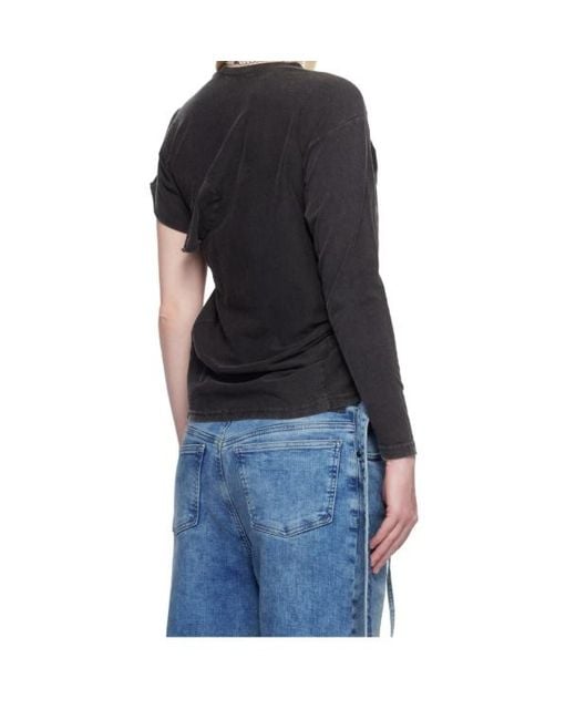 OTTOLINGER Black Wrinkled T-Shirt