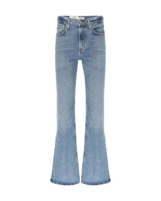 Citizens of Humanity Blue Vidia High Rise Flare Jeans