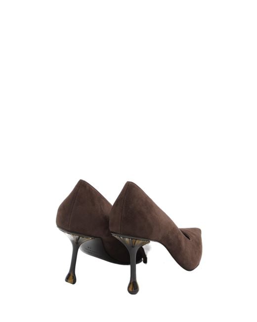 Jimmy Choo Brown 80Mm Ixia Pointed-Toe Pumps