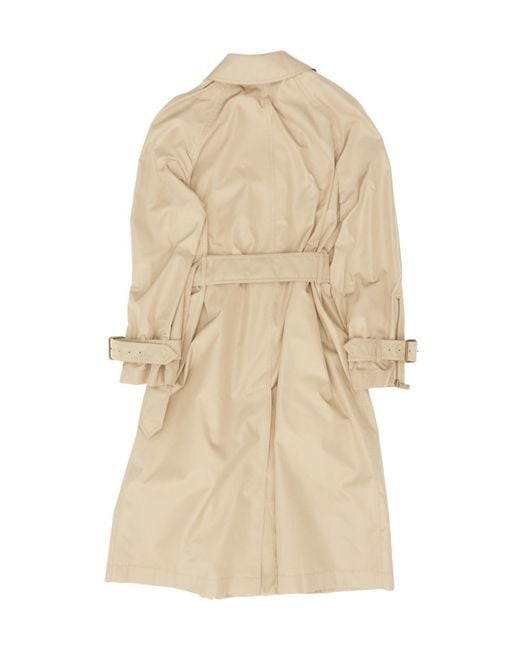 Burberry Natural Belted Buckle Detailed Trench Coat