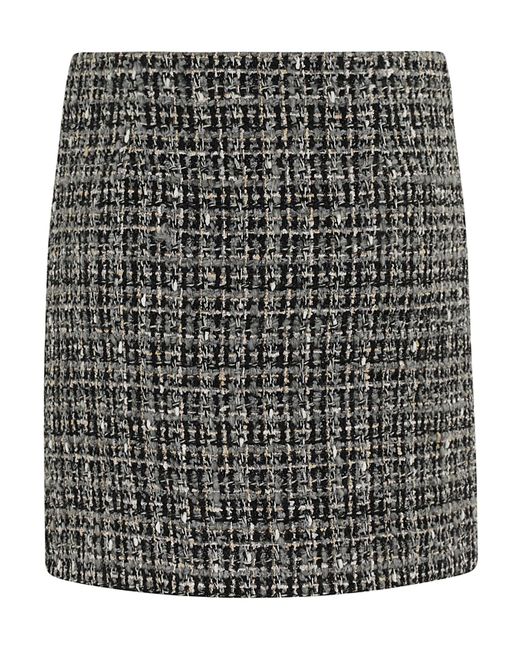 IRO Black Checked Skirt