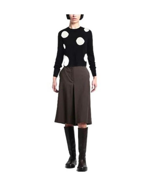 MAX&Co. Black Polka Dot Knit Sweater