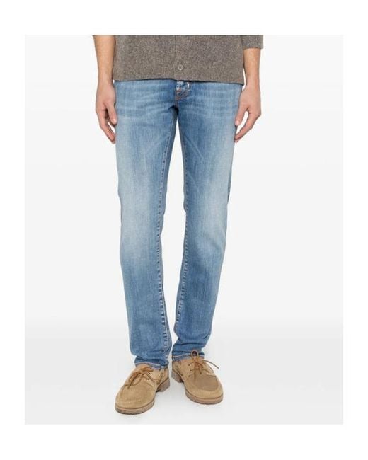 Jacob Cohen Blue Nick Slim Jeans for men