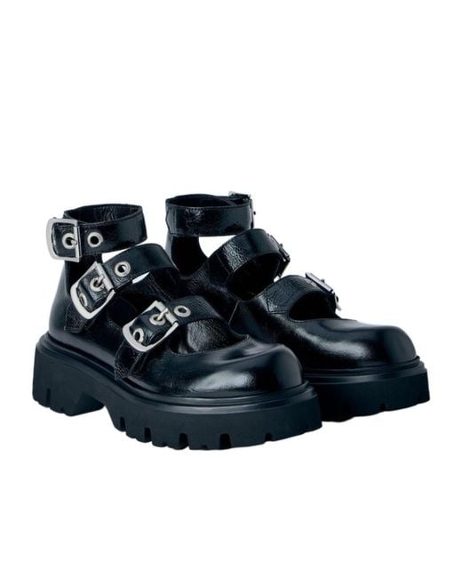 Vivienne Westwood Blue Bacchus Triple-Buckle Boots