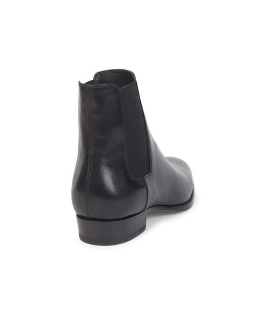 Saint Laurent Black Wyatt Chelsea Boots for men