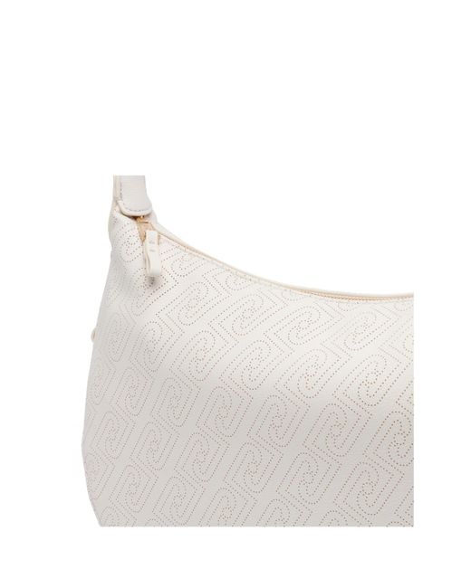 Liu Jo White Logo Lettering Shoulder Bag