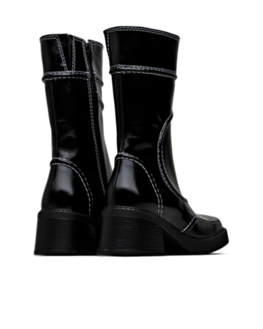 Miista Black Zipper Boots