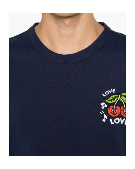 KENZO Blue Cherry-Patch T-Shirt