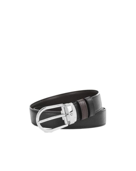 Montblanc Multicolor Horseshoe-Buckle Reversible Belt for men