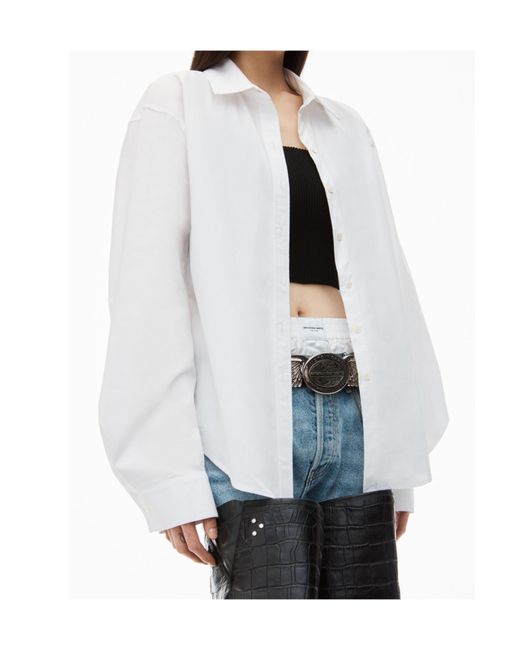 Alexander Wang White Twin Set Shirt Top