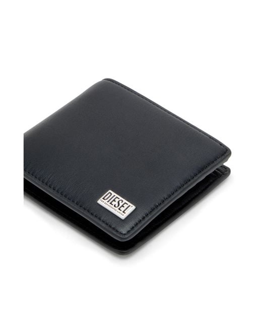 DIESEL Black Logo Palque Bi-Fold Wallet for men