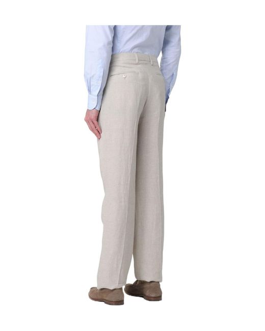 Etro Gray Tapered Pleated Pants for men