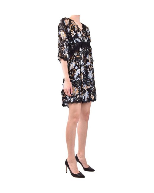 Ermanno Scervino Black Logo Dress