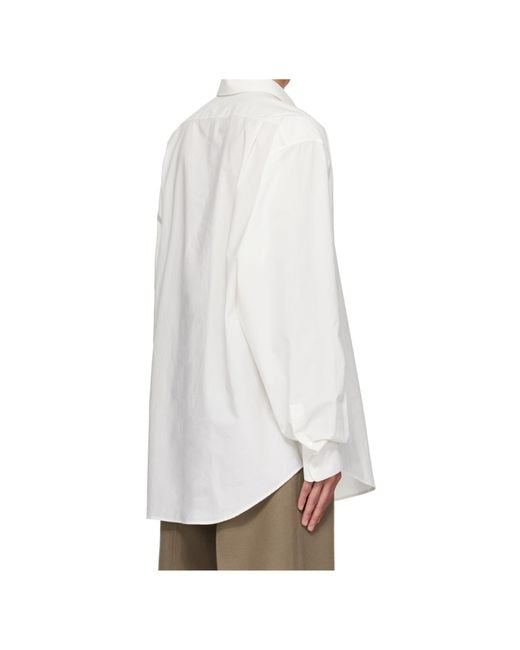 The Row White Long-Sleeved Shirt for men