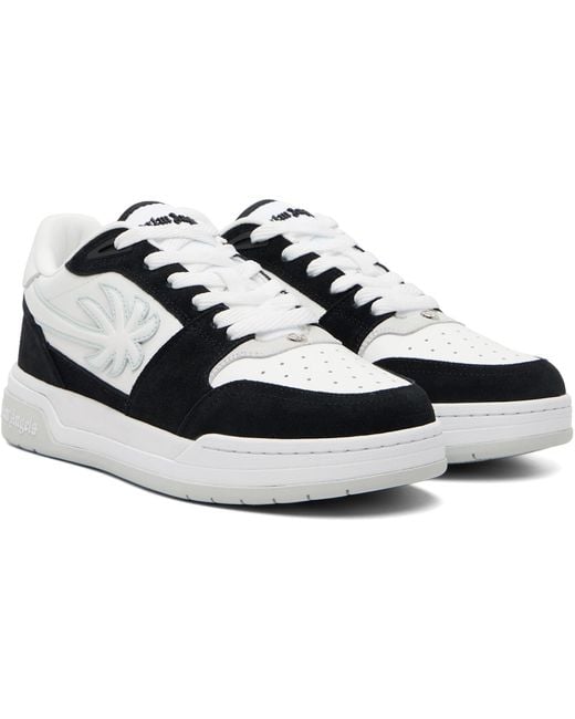 Palm Angels White Palm Basketball Sneakers for men