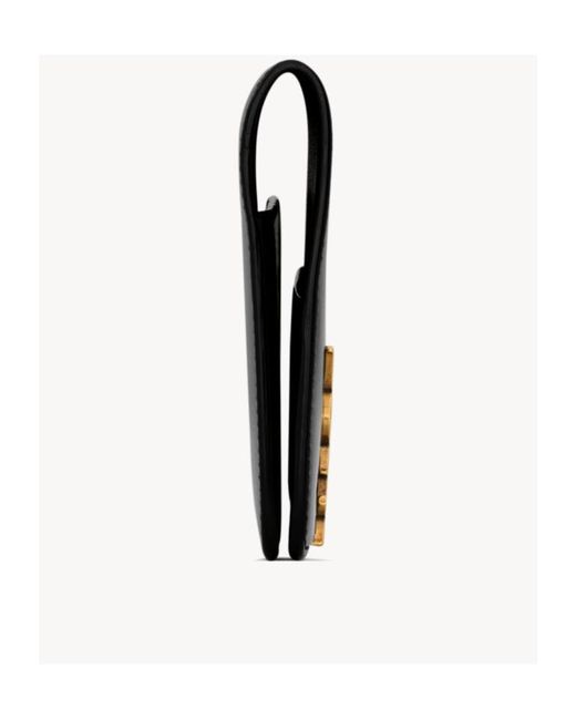 Saint Laurent Black Voltaire Passport Case