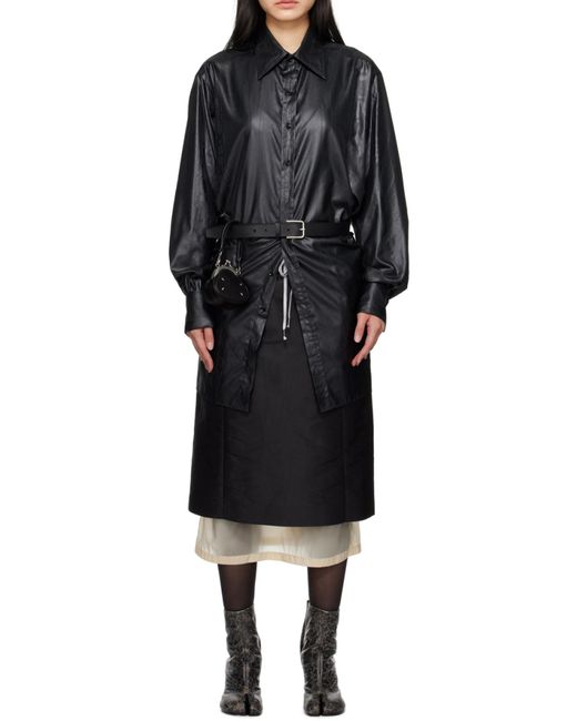 Maison Margiela Black Buttoned Long-Sleeved Shirt