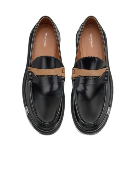 Maison Margiela Black Décortiqué Slip-On Loafers for men