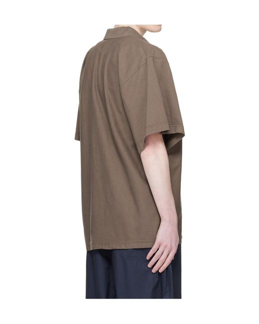 Hed Mayner Gray Embroidered Pocket Polo T-Shirt for men