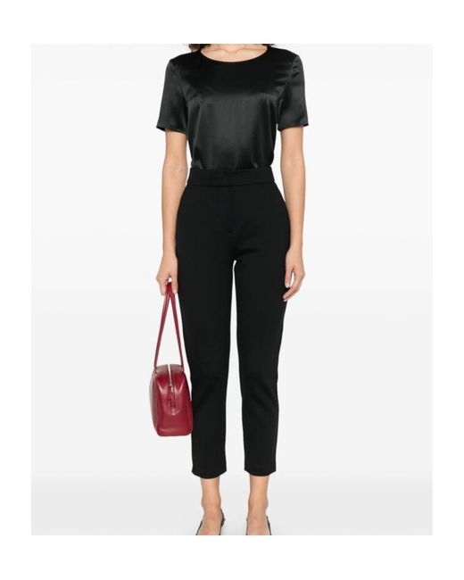 Max Mara Black Orlanda High-Waist Slim Fit Trousers