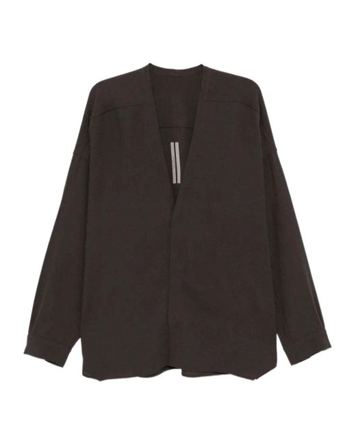 Rick Owens Black Lido Larry Shirt for men