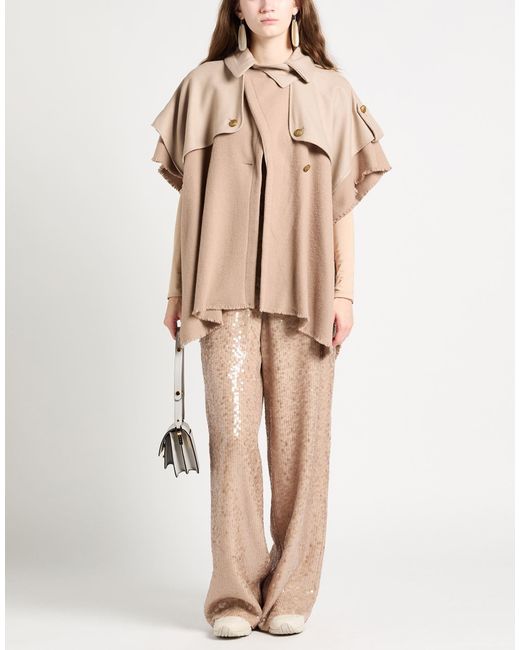 Rag & Bone Natural Solid Color Wool Shawl Coat