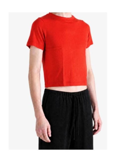 Extreme Cashmere Red Short-Sleeved T-Shirt for men