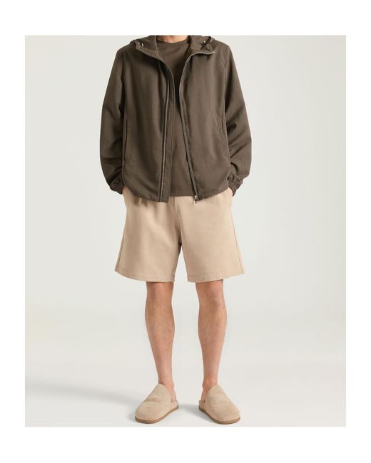Givenchy Brown Windbreaker With Paris Embroidery for men