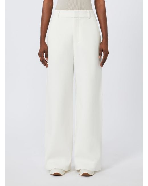 Max Mara White Merlot Wide Leg Trousers