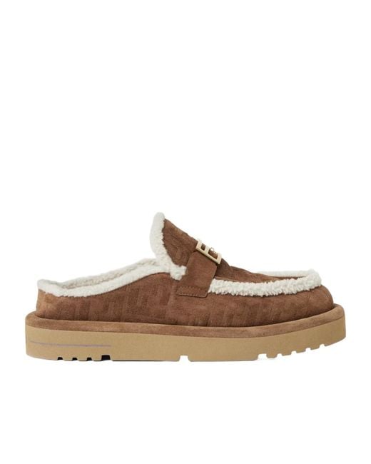 Fendi Brown Apres Chic Sabot