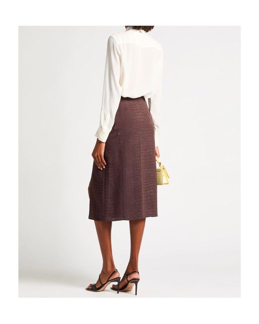Jacquemus Purple Slit Midi Skirt