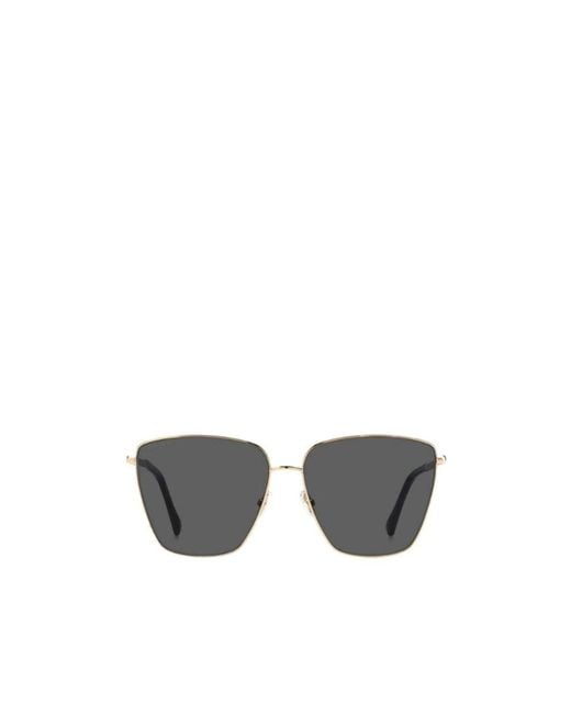 Jimmy Choo Gray Eyewear Lavi Square Frame Sunglasses