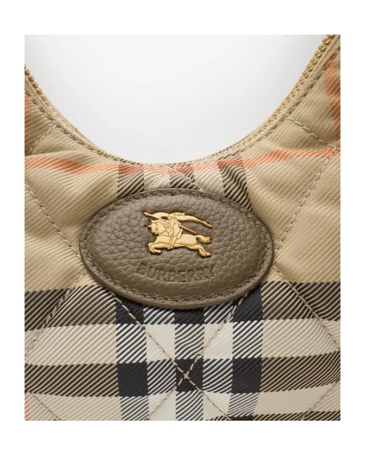 Burberry Multicolor Horseshoe Checked Crossbody Bag
