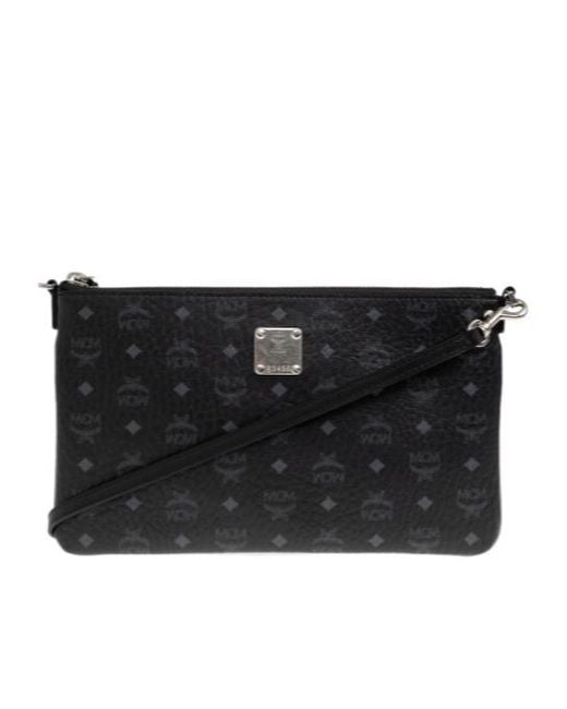 MCM Black Aren Visetos Crossbody Bag
