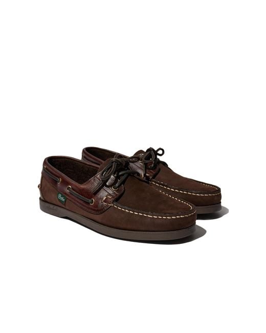 Paraboot Brown Round-Toe Casual Shoes for men