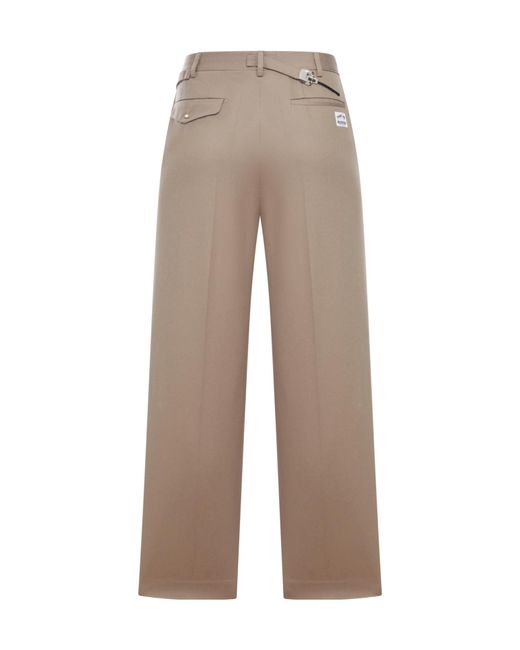 Magliano Natural Pleated-Front Trousers for men