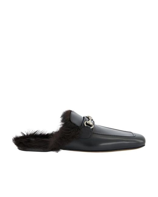 Gucci Black Loafer-Inspired Mules for men