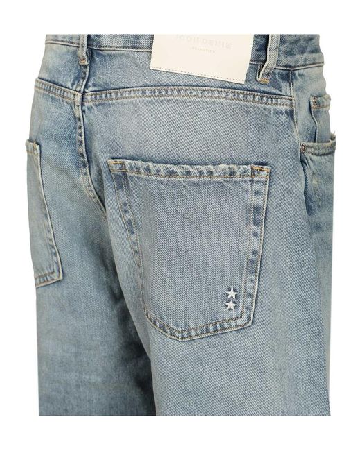 ICON DENIM Blue Will Wide-Leg Jeans for men
