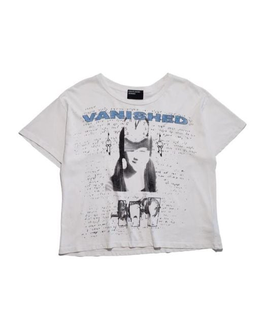 Enfants Riches Deprimes Gray Graphic-Print Distressed T-Shirt for men
