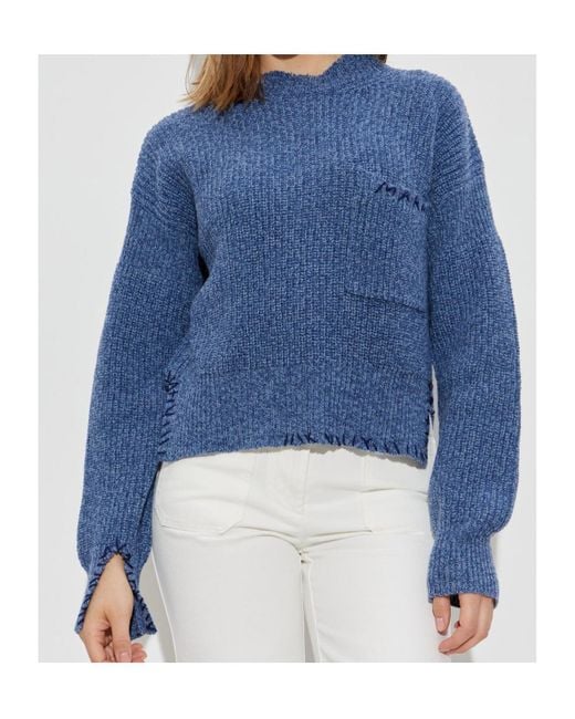 Marni Blue Turtlenecks