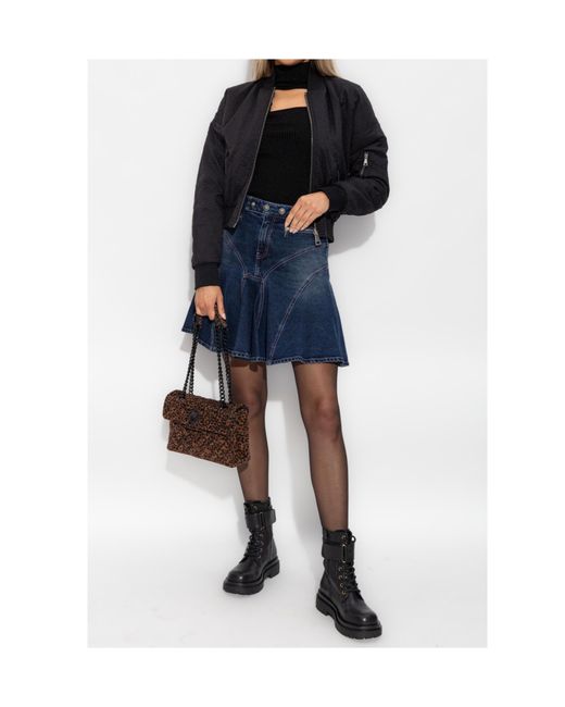 Versace Jeans Blue Couture Reversible Bomber Jacket