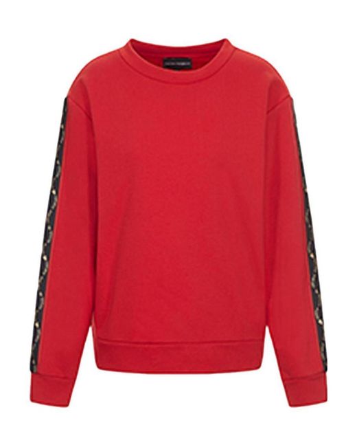 Emporio Armani Red Logo Pullover Sweater