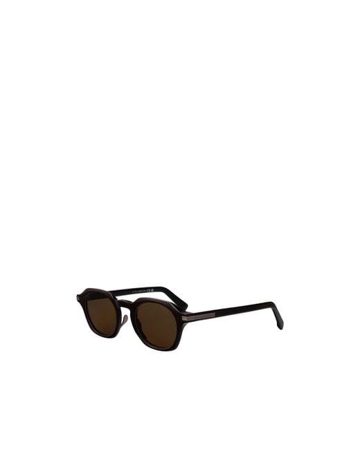 Zegna Multicolor Geometric Frame Sunglasses for men