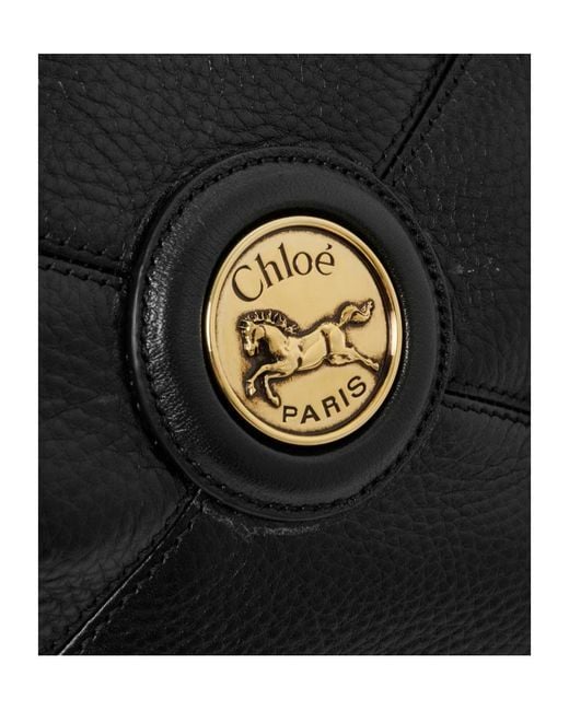 Chloé Black Chloé Balloon East-West Tote Bag